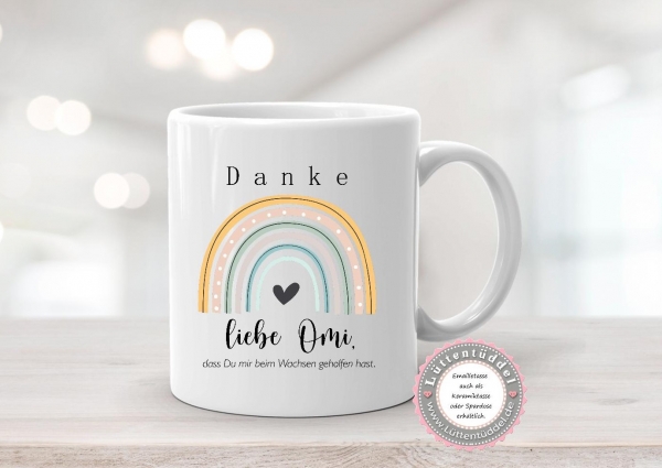 zauberhafter Blumentopf Danke Oma Name Geschenk Abschied Erzieherin, KITA KIGA Hebamme ...von Lüttentüddel® Muttertag, Mitbringsel..